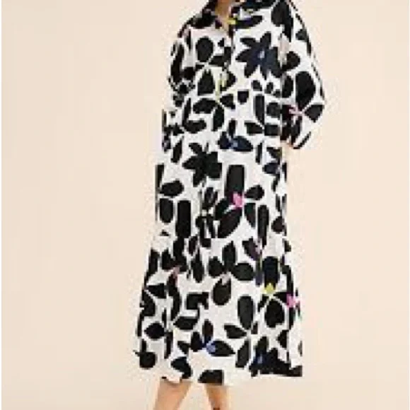 Anthropologie  Maeve The Bettina Tiered Shirt Dress Brand New! - Picture 2 of 7